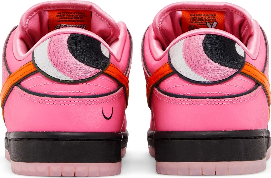 Nike SB Dunk Low x The Powerpuff Girls Blossom Sneaker Pink Low The Rotation FD2631 600 Eyes